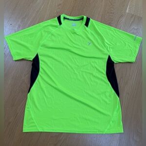 Men's Neon Green and Black Athletic Shirt